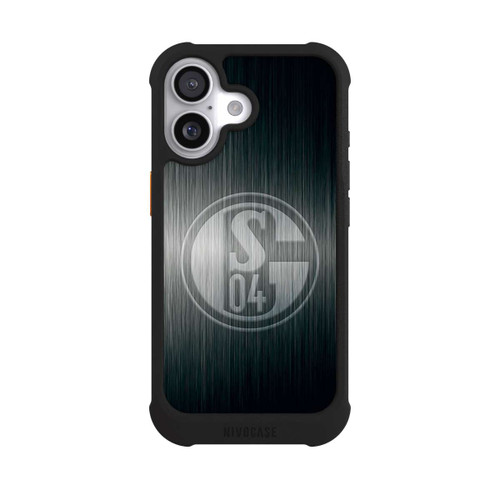 Apple iPhone 17 NIVOmax Schalke 04 Metall Look