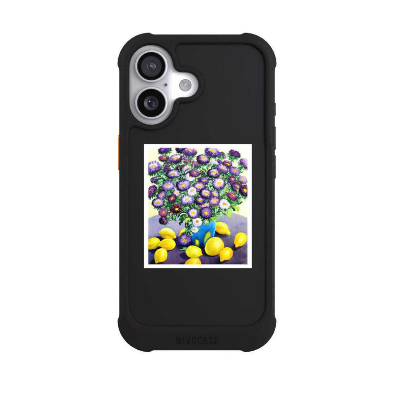 iPhone 17 NIVOmax Purple Asters and Lemons by Christopher Ryland