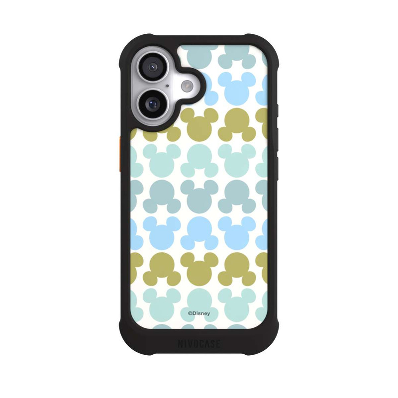 iPhone 17 NIVOmax Disney Mickey Icon Pattern Green and Blue