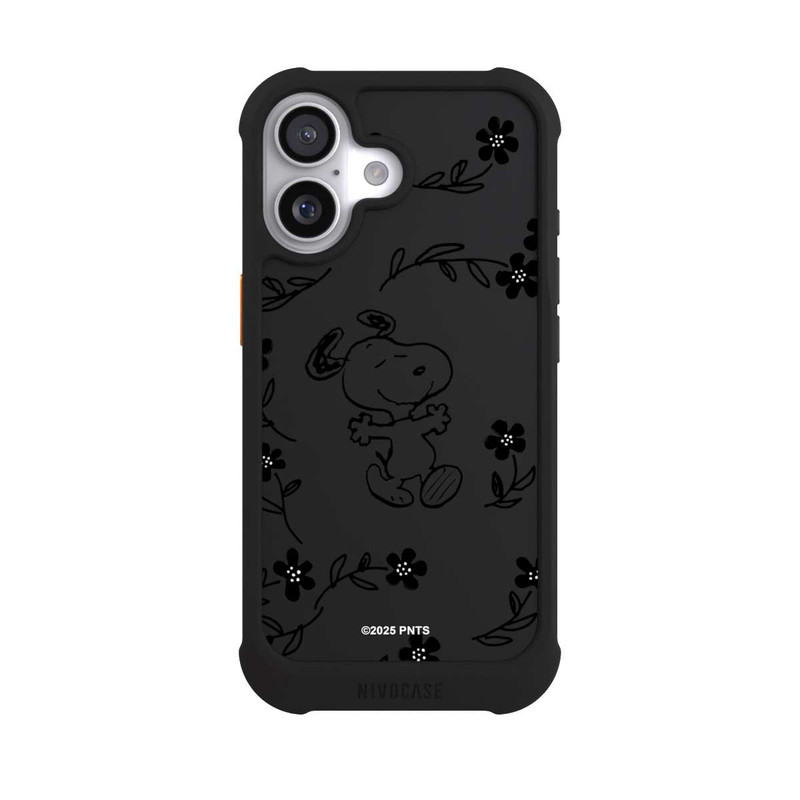 iPhone 17 NIVOmax Snoopy und Flowers Transparent