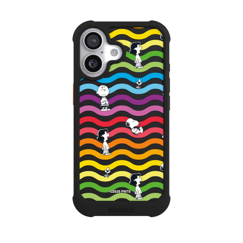 iPhone 17 NIVOmax Snoopy Pattern Rainbow Transparent