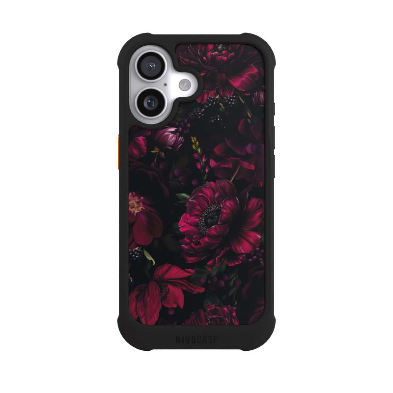 iPhone 17 NIVOmax Dunkle Rote Blumen Liebe