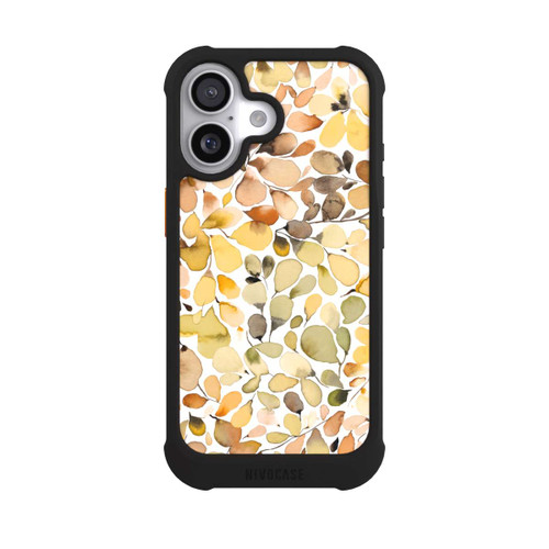 Apple iPhone 17 NIVOmax Eukalyptus Aquarellblätter Braun Herbst