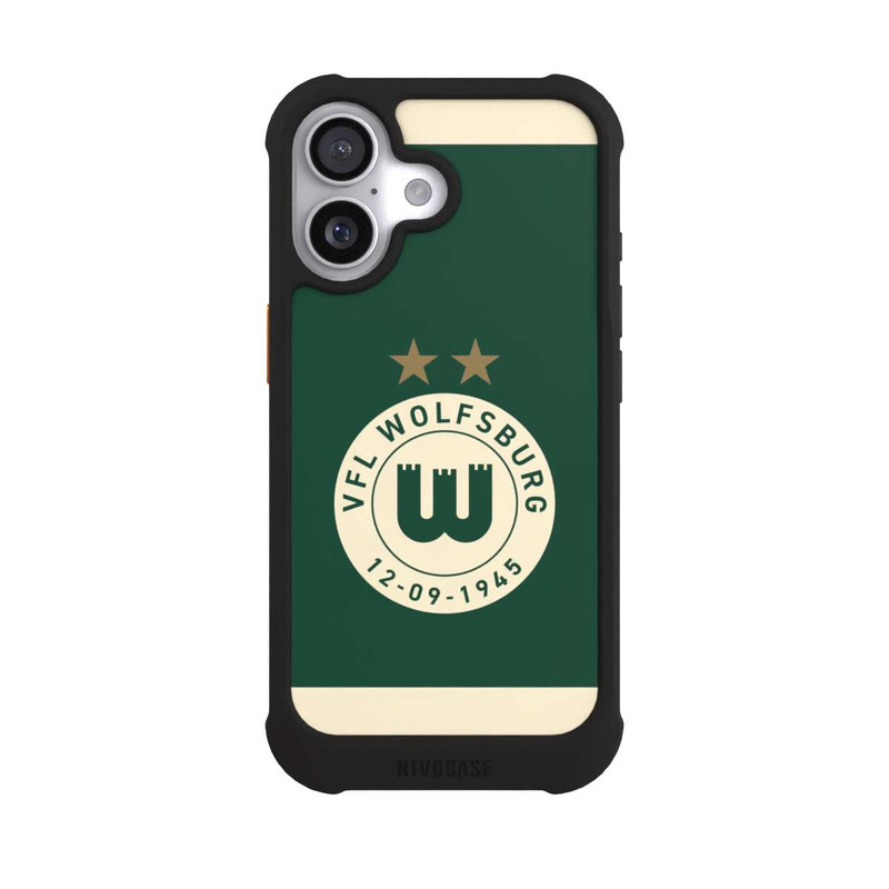 iPhone 17 NIVOmax VfL Wolfsburg 80 Jahre Logo Frauen Streifen