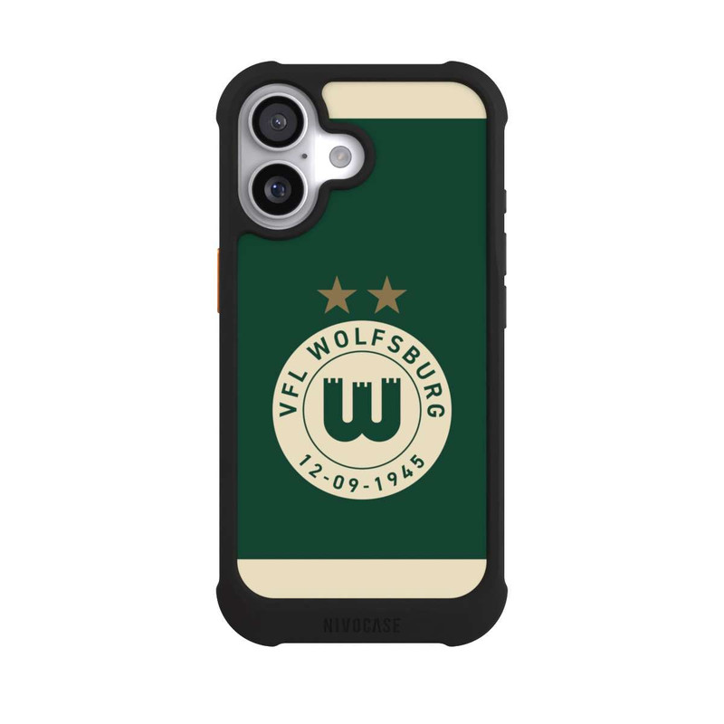iPhone 17 NIVOmax VfL Wolfsburg 80 Jahre Logo Frauen Streifen