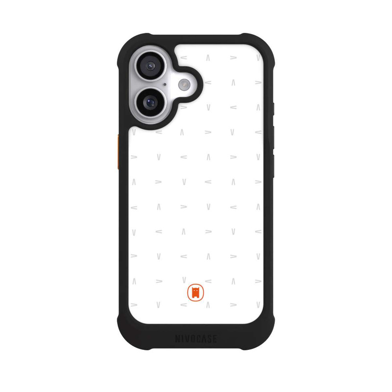 iPhone 17 NIVOmax Nivocase Pattern White Grey