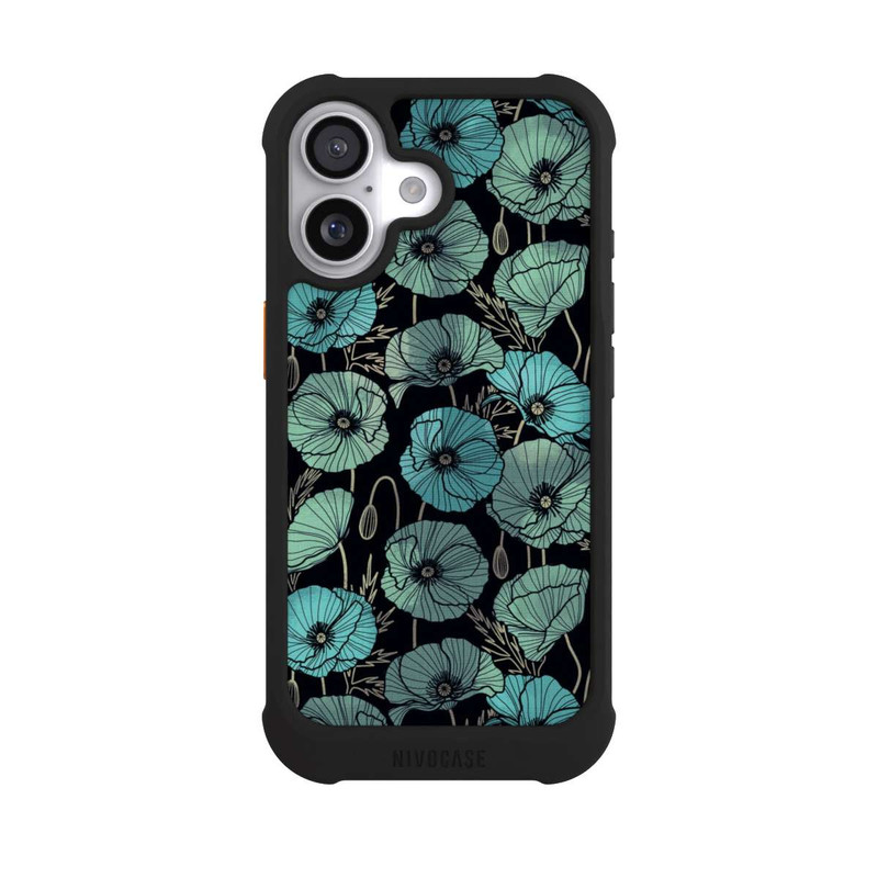 iPhone 17 NIVOmax Coquelicots d'Été Verts
