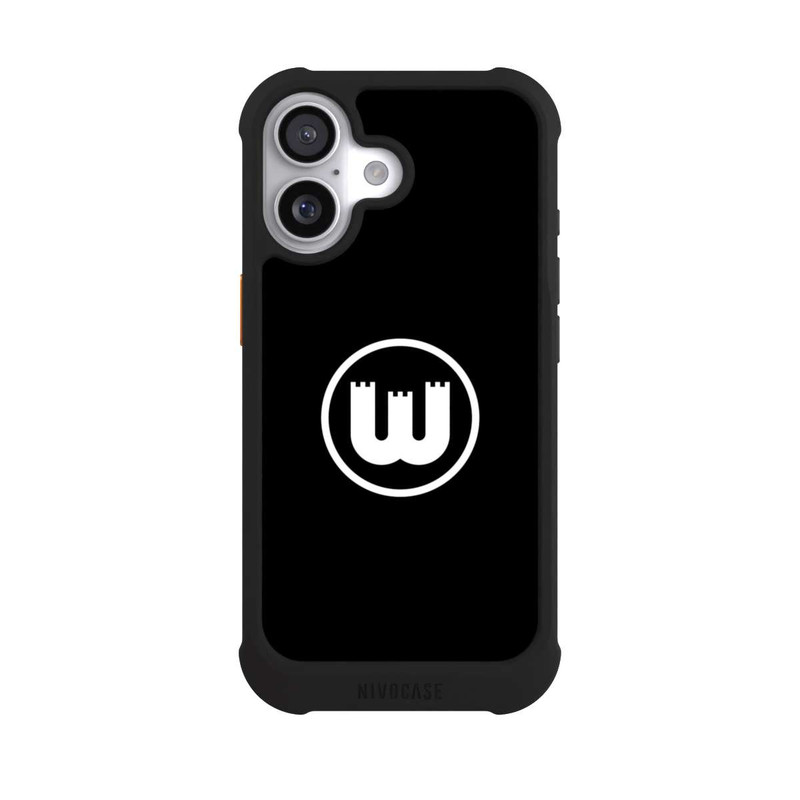 iPhone 17 NIVOmax VfL Wolfsburg Zinnenwappen Schwarz