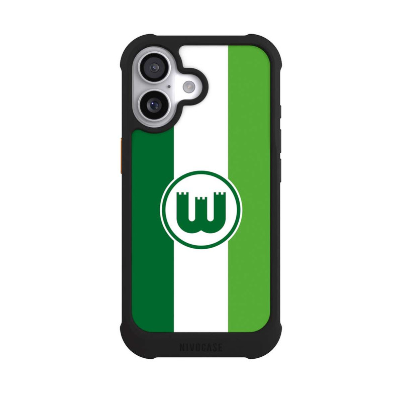 iPhone 17 NIVOmax VfL Wolfsburg Zinnenwappen Streifen