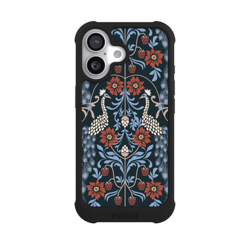  NIVOmax Vintage Peacock Garden Arts and Crafts Floral Dark