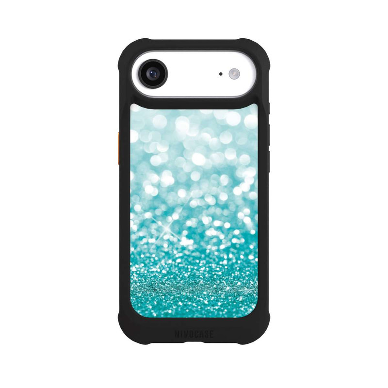 iPhone Air NIVOmax Pluie de Paillettes Pétroles Look