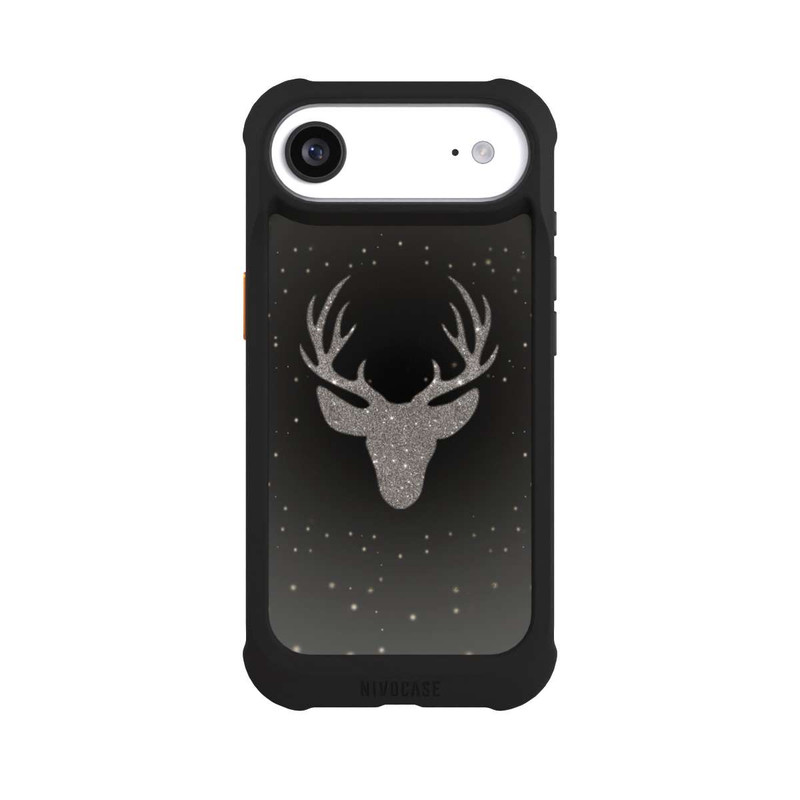 iPhone Air NIVOmax Hirsch Glitzer Look