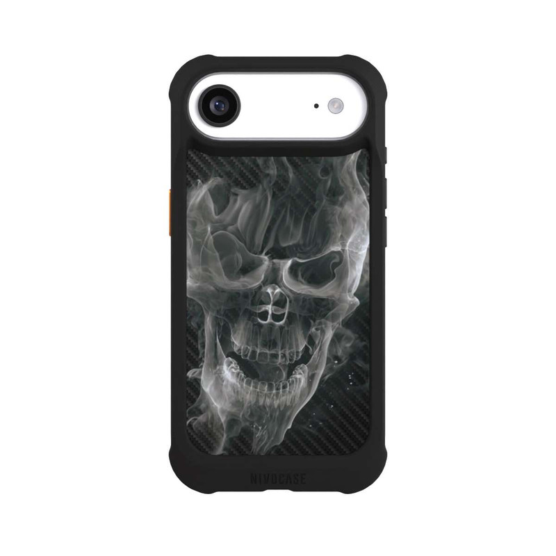 iPhone Air NIVOmax Crâne Fumée Carbone