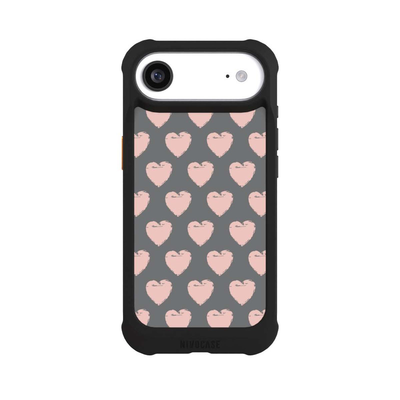 iPhone Air NIVOmax Motif à Cœurs Rose