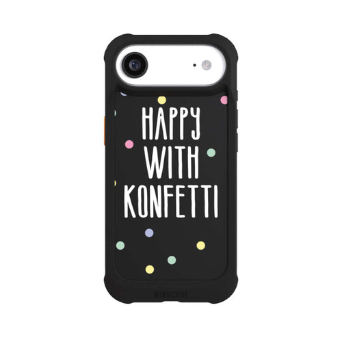 Apple iPhone Air NIVOmax Happy with Konfetti White ohne Hintergrund
