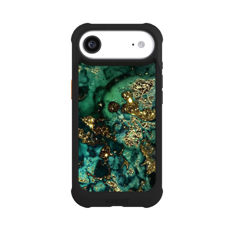 iPhone Air NIVOmax Marbre Cyan Scintillant