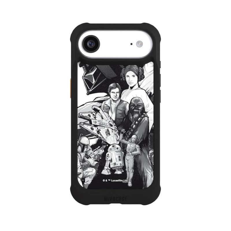 iPhone Air NIVOmax Personnages StarWars - Noir et Blanc