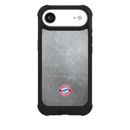 Apple iPhone Air NIVOmax Klassisches FCB Logo Klein - Bunt auf Metalllook