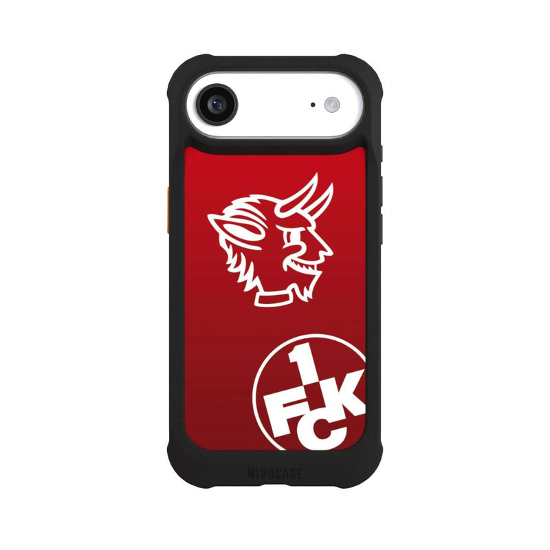 iPhone Air NIVOmax Teufelskopf FCK auf Rot