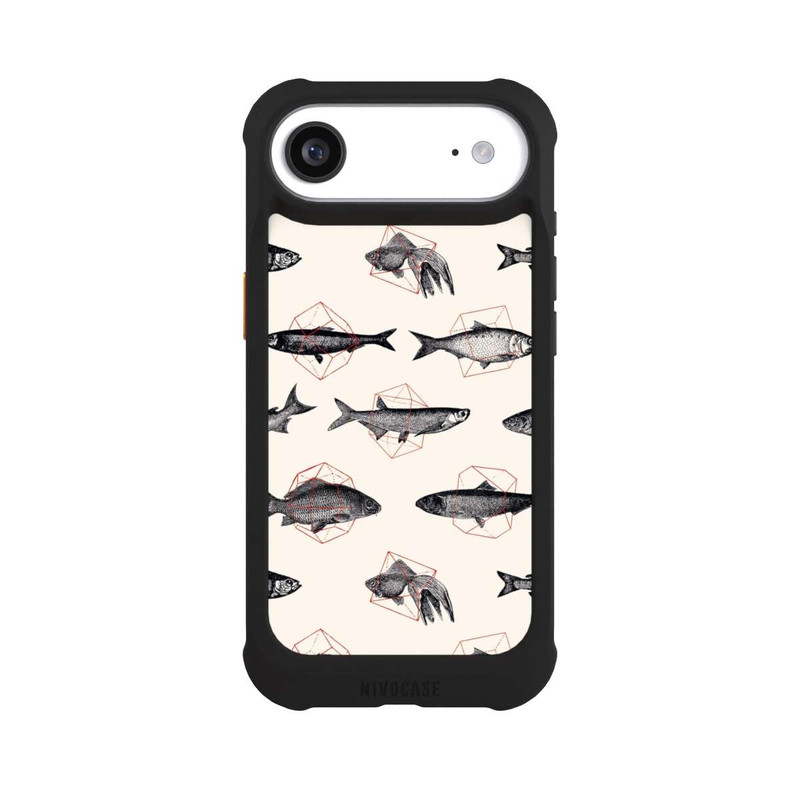 iPhone Air NIVOmax Fische in Geometrie