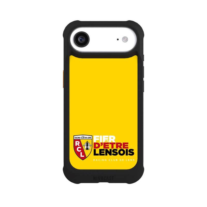 iPhone Air NIVOmax Fond Logo RCL Jaune