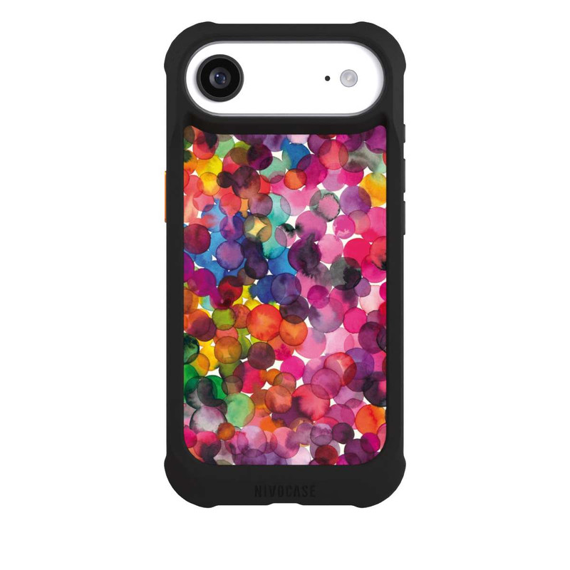 iPhone Air NIVOmax Überlappende Aquarellpunkte