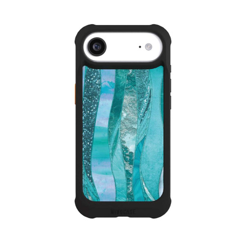 Apple iPhone Air NIVOmax glamouröser Glitzerlook blau