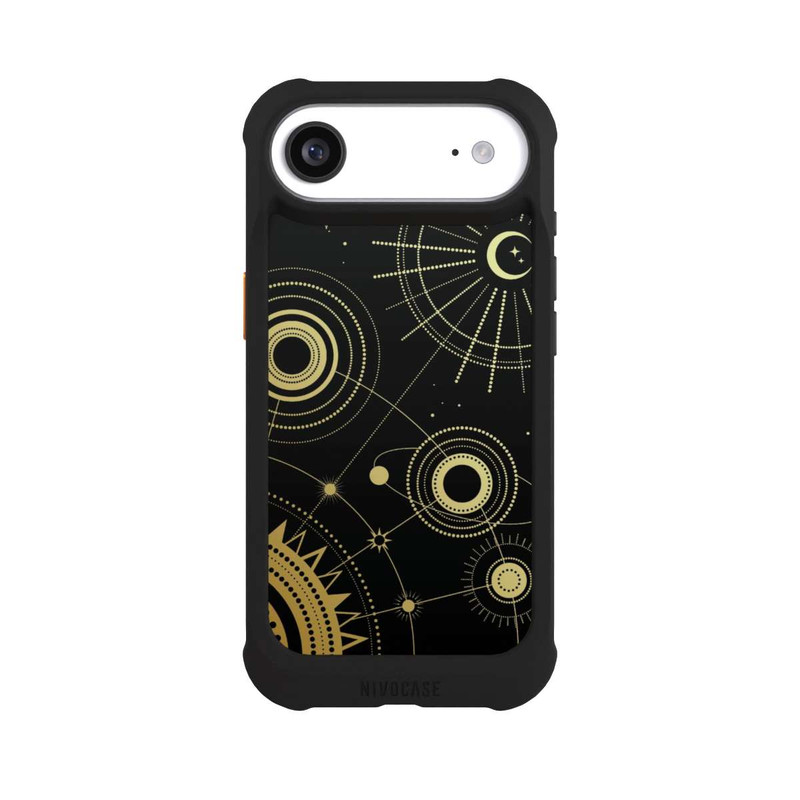 iPhone Air NIVOmax Le noir et l'or semblent abstraits