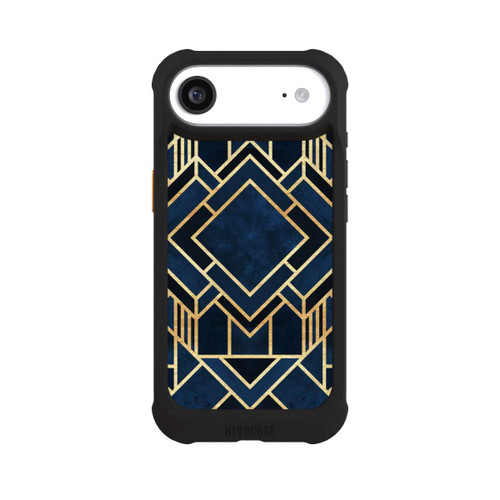 Apple iPhone Air NIVOmax Impression Art Déco Bleu Or