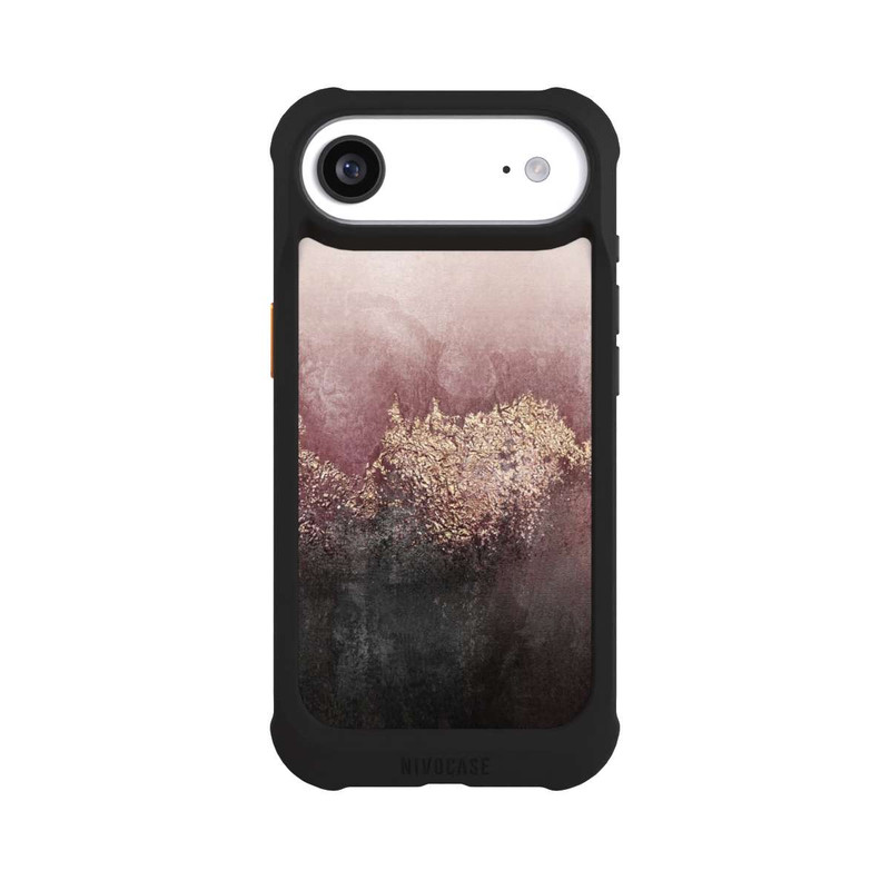 iPhone Air NIVOmax Rosa Himmelsstaub Golddruck