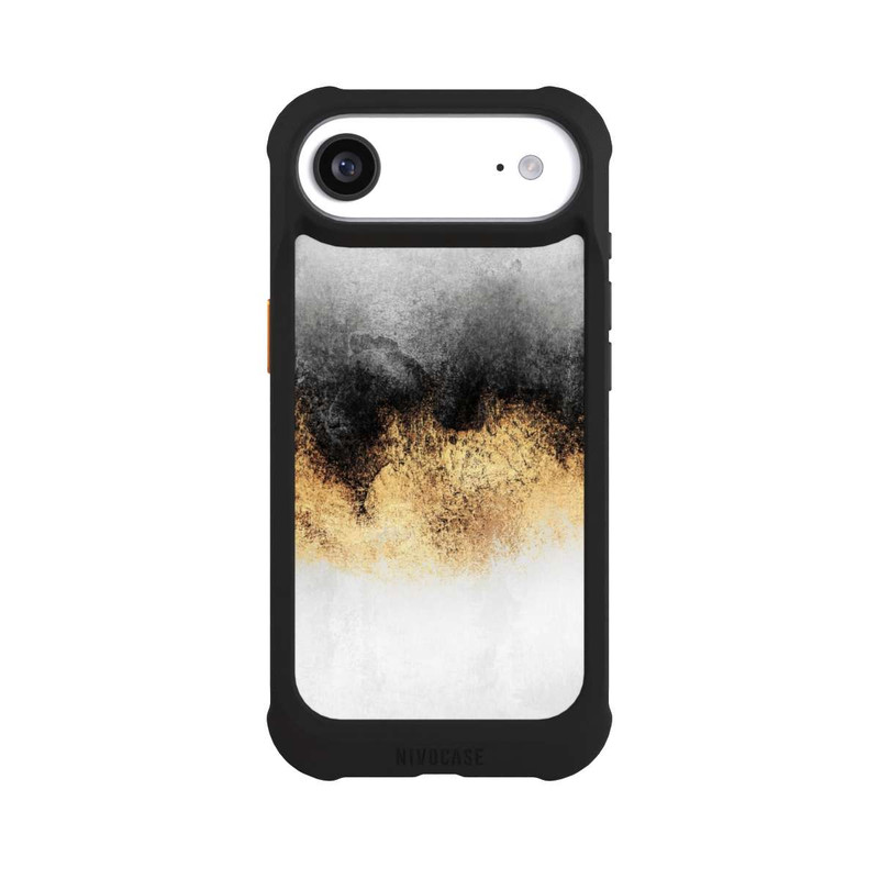 iPhone Air NIVOmax Grauer Himmelstaub Golddruck