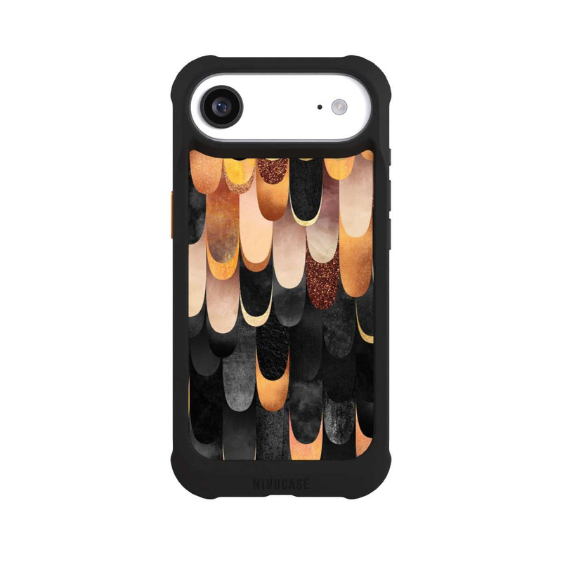 iPhone Air NIVOmax Gefiedertes Kupfer und Schwarz