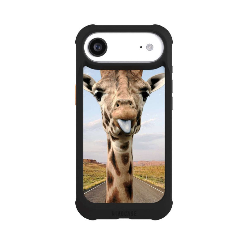 iPhone Air NIVOmax Giraffe auf der Straße