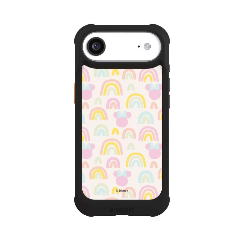iPhone Air NIVOmax Minnie Motif arc-en-ciel