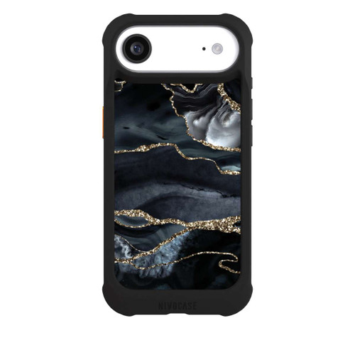 Apple iPhone Air NIVOmax Dark marble gold Glitter look