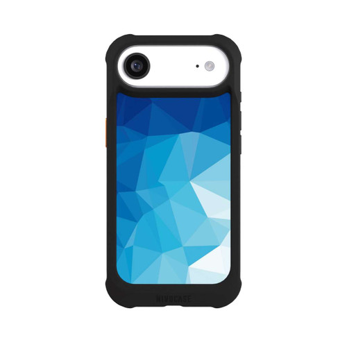 Apple iPhone Air NIVOmax Mosaïque Polygonale Bleue