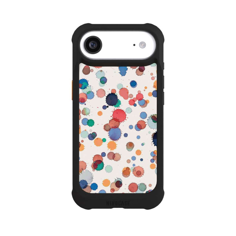 iPhone Air NIVOmax Gouttes Aquarelle Texture Bleu Jaune