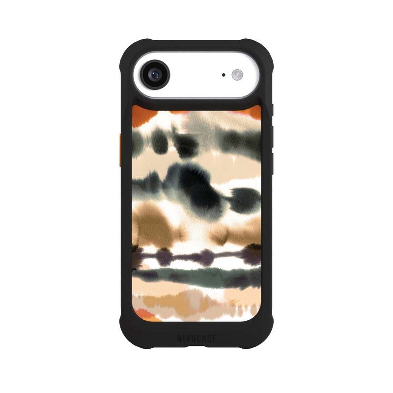 iPhone Air NIVOmax Lignes d'aquarelle nautique douces orange
