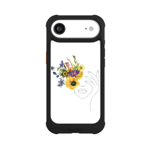 Apple iPhone Air NIVOmax Line Art Frau Sonnenblumen