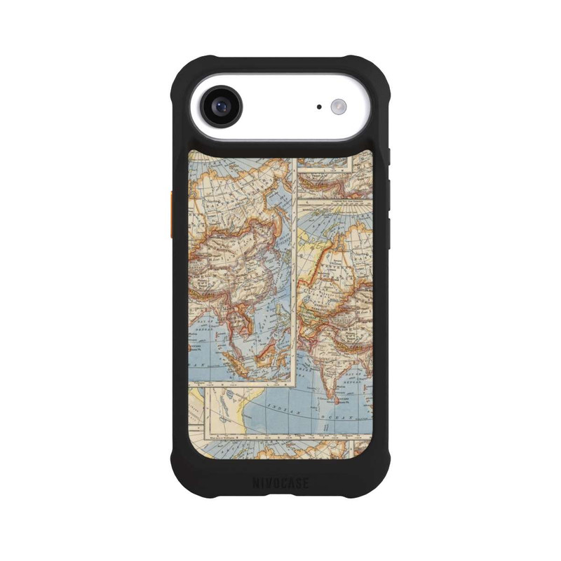 iPhone Air NIVOmax Carte du monde vintage
