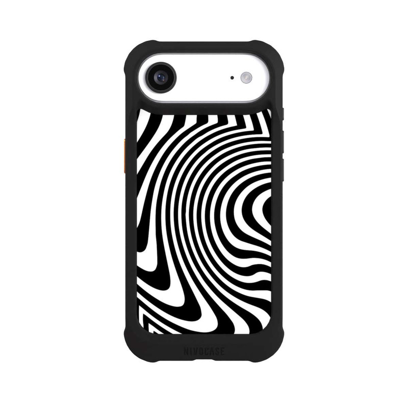iPhone Air NIVOmax schwarz-weiße Wellen