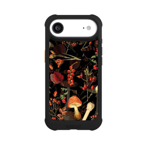Apple iPhone Air NIVOmax Pilzmuster Schwarz