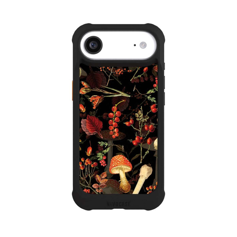 iPhone Air NIVOmax Mushroom Pattern Black