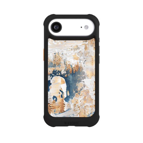 Apple iPhone Air NIVOmax Abstraktion Blau und Gold