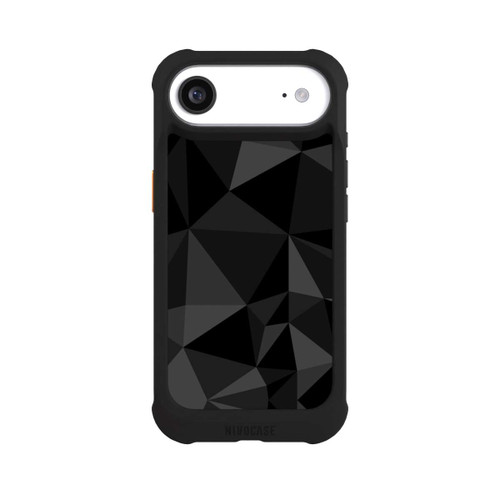 Apple iPhone Air NIVOmax Polygonmuster schwarz