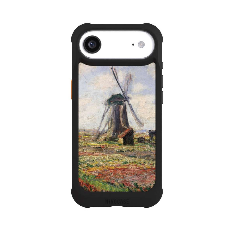 iPhone Air NIVOmax Tulpenfelder mit der Rijnsburger Windmühle von Claude Monet