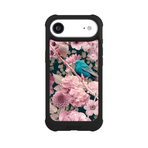 Apple iPhone Air NIVOmax Spatzen im rosa Blumenmuster