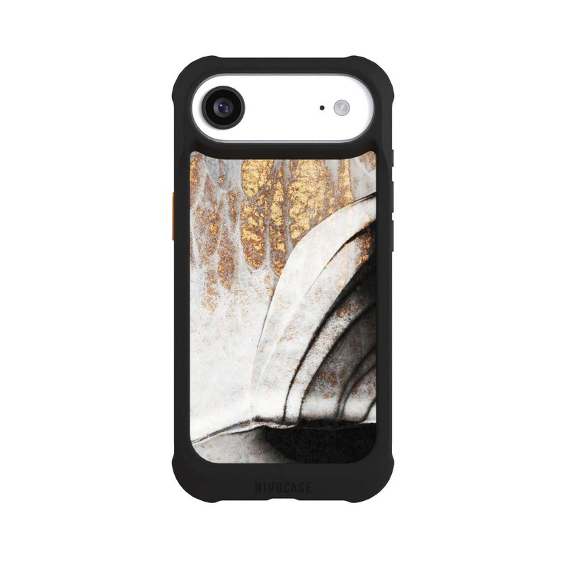 iPhone Air NIVOmax Schwarze und goldene Adern