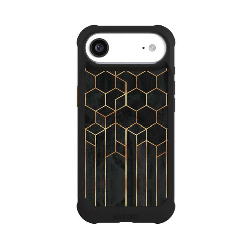 Apple iPhone Air NIVOmax Schwarze Sechsecke