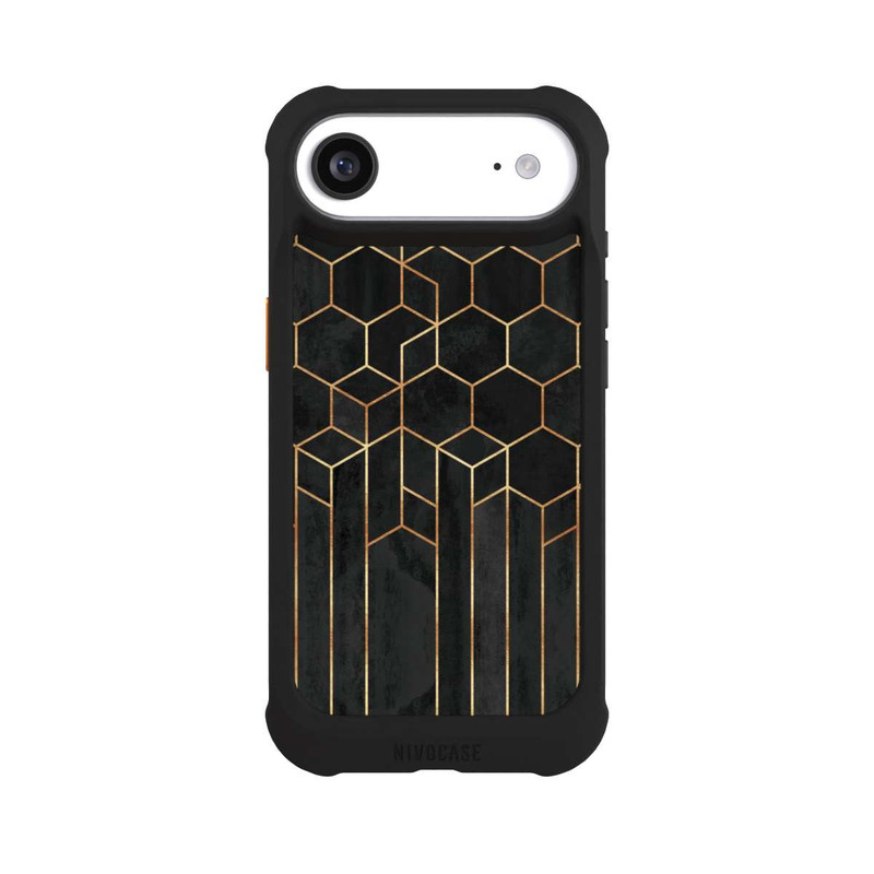 iPhone Air NIVOmax Schwarze Sechsecke